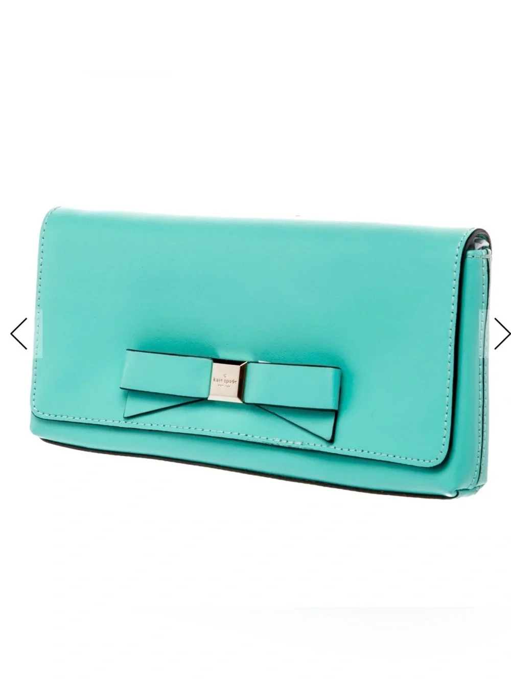 Kate Spade Montford Park Smooth Leather Keira Clutch, Giverny Blue